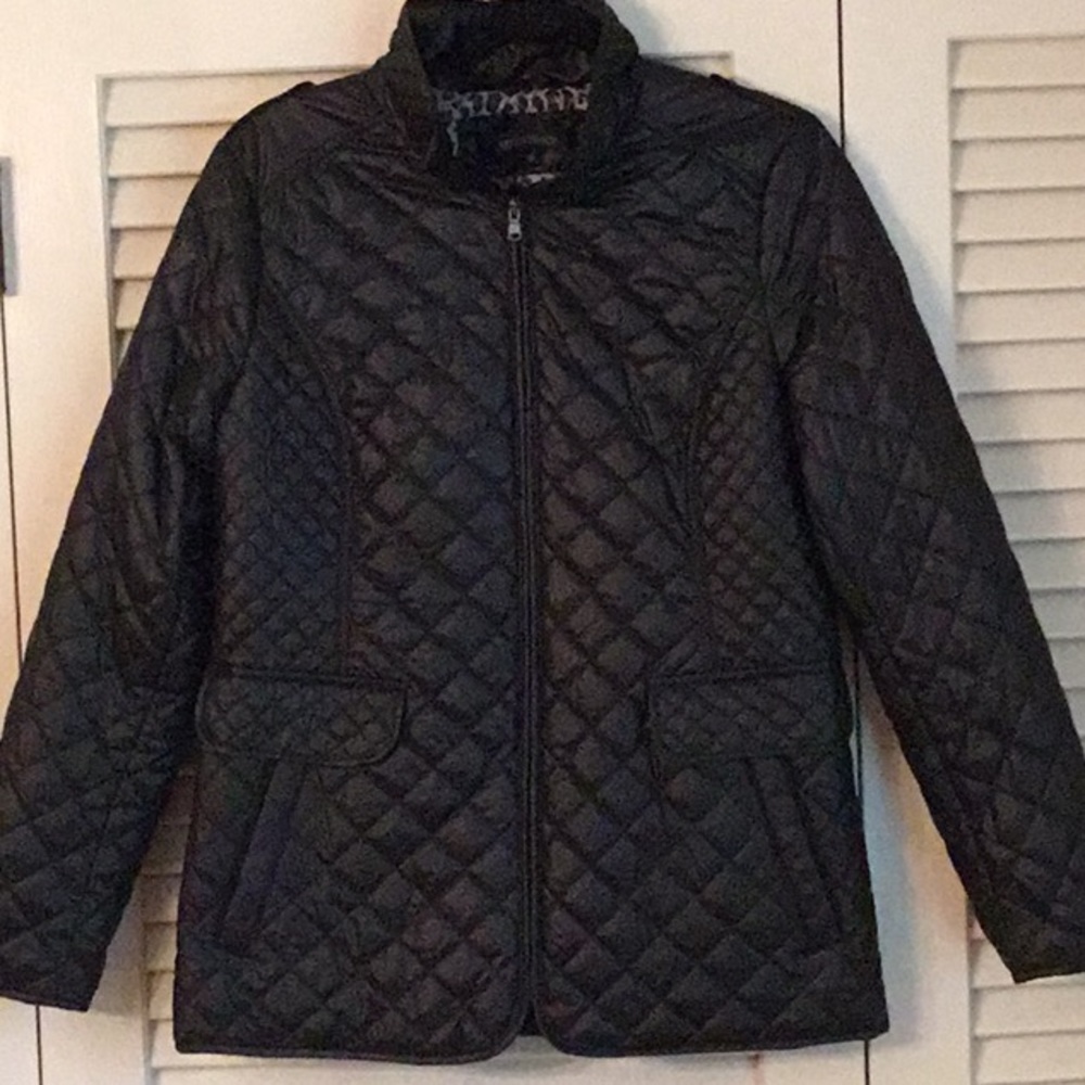 Ellen Tracy Black‎ Light Puffer Jacket, Size M, Cottagecore, Fall Staple,Quilted